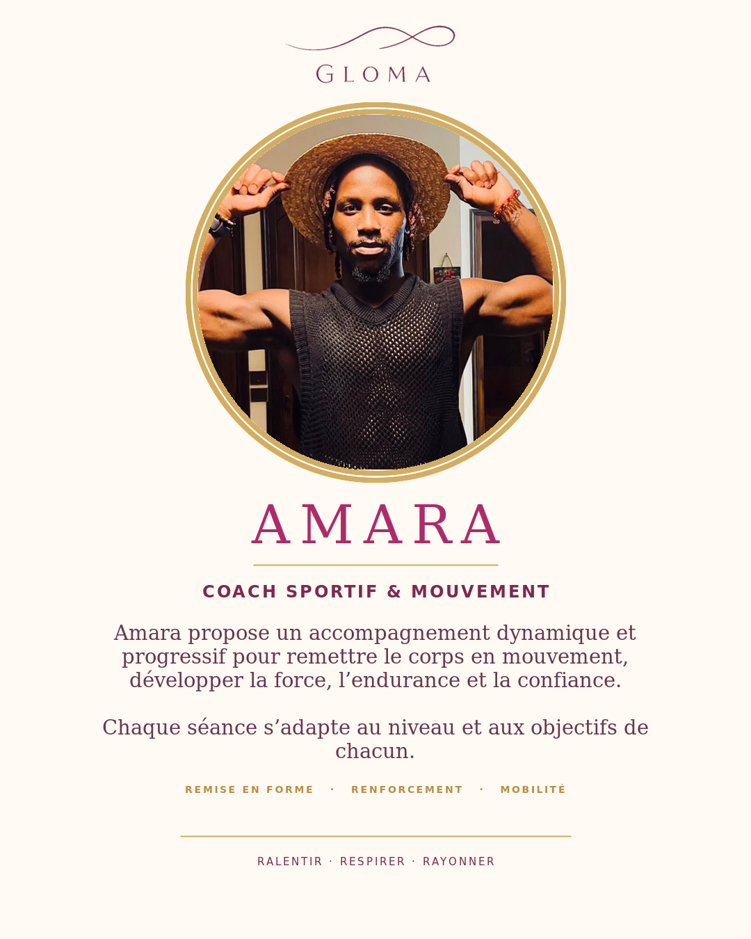 Amara — Coach sportif et mouvement
